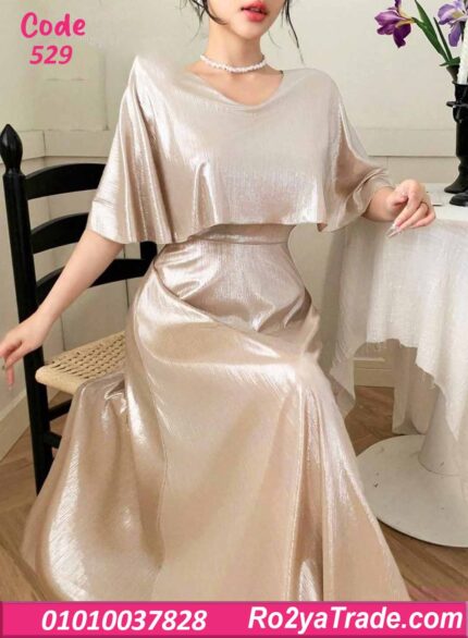 فستان سواريه طويل لامع