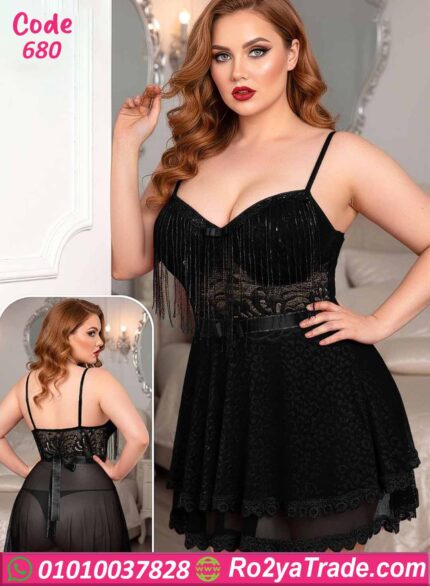 لانجري قصير وان سايز دانتيل