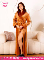 ⁦روب شتوي نسائي طويل – كود 702⁩ - الصورة ⁦2⁩