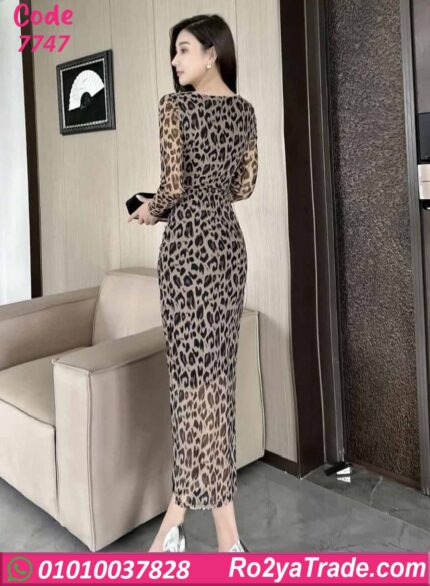 فستان صيفي طويل تايجر