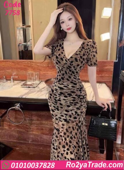 فستان صيفي طويل تايجر