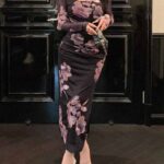 فستان صيفي طويل ورد