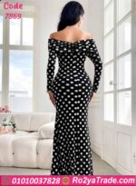 فستان صيفي طويل بولكا