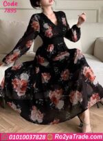 دريس صيفي طويل ورد