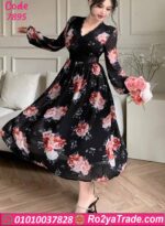 دريس صيفي طويل ورد