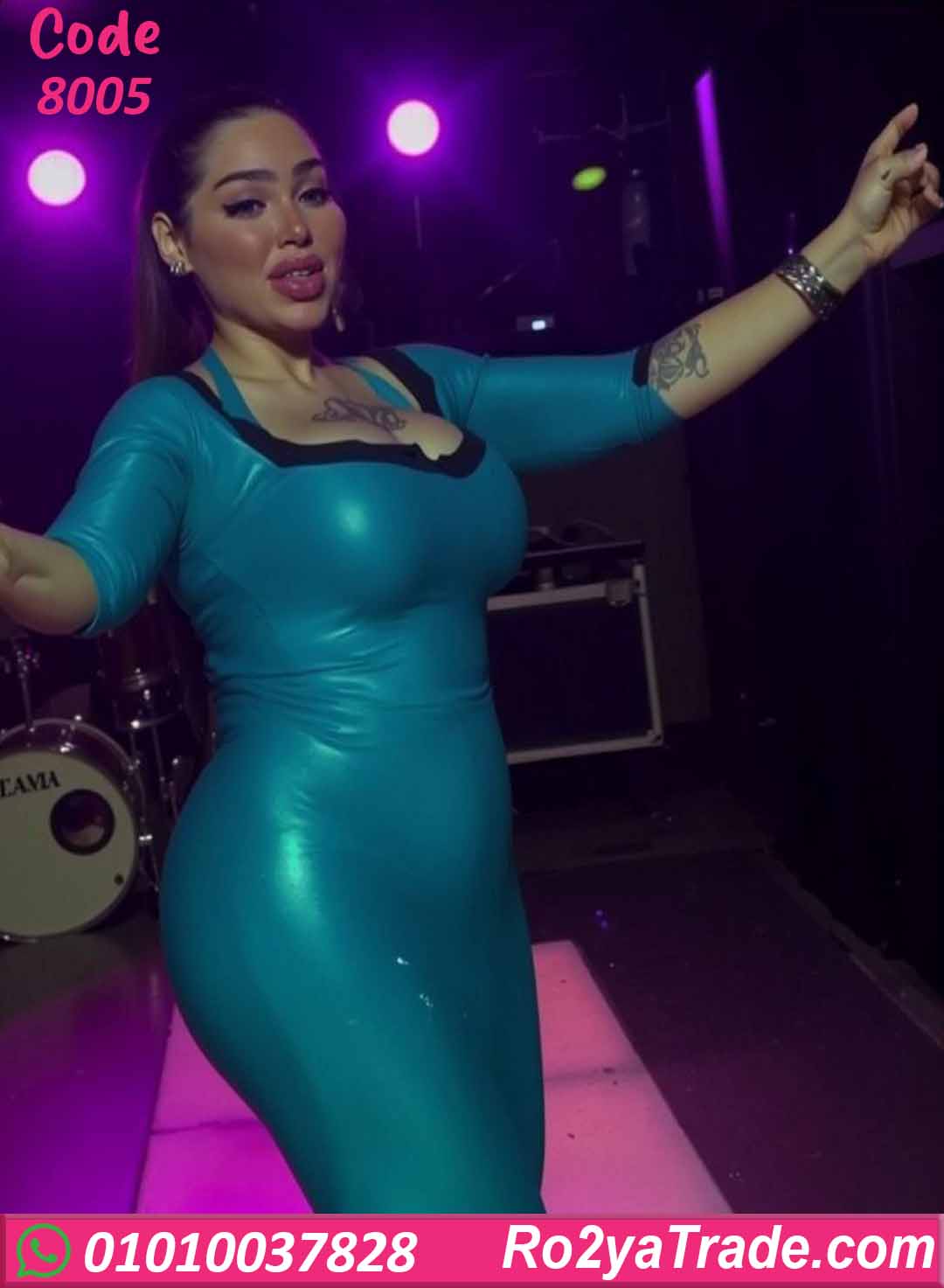 بدلة رقص ليكرا لامع