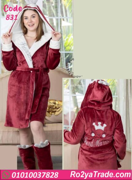 روب شتوي نسائي قصير