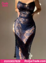 لانجري طويل دانتيل شفاف