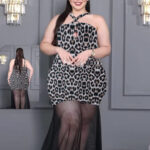 لانجري طويل تايجر بشيفون – كود 9450