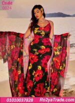 لانجري طويل مع روب شيفون بيج سايز