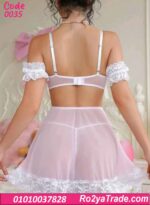 لانجري قصير وردي دانتيل كود 0035