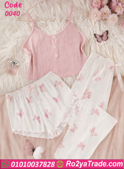 بيجامة وهوت شورت حريمي صيفي بيج سايز