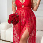 لانجري شفاف طويل بيج سايز