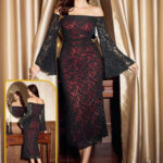 دريس صيفي طويل دانتيل