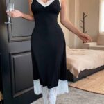 لانجري دانتيل طويل