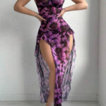 لانجري طويل فلورال