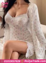 لانجري وردي ناعم كود 0203