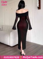 فستان صيفي طويل أوف شولدر