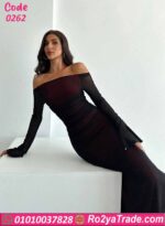 فستان صيفي طويل أوف شولدر