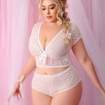 لانجري دانتيل قصير 0373