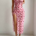 لانجري طويل ورد 0424