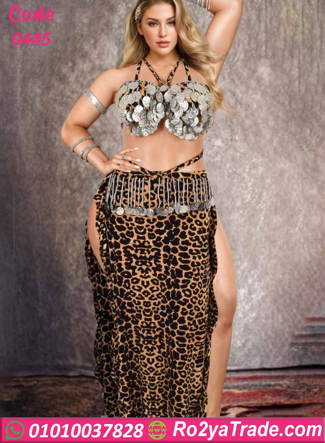 0445 بدلة رقص شرقي بيج سايز كود 0445