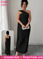 فستان سواريه كتف واحد 13011