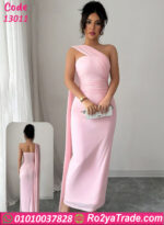 فستان سواريه كتف واحد 13011