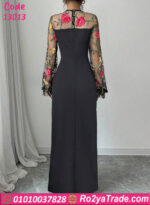 فستان سواريه بأكمام شفافة 13013