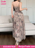 فستان صيفي طويل ورد 13029