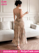 فستان صيفي طويل ورد 13029