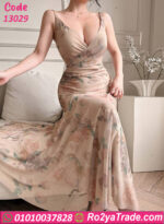فستان صيفي طويل ورد 13029