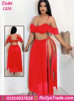 طقم ميني جيب شيفون 1326