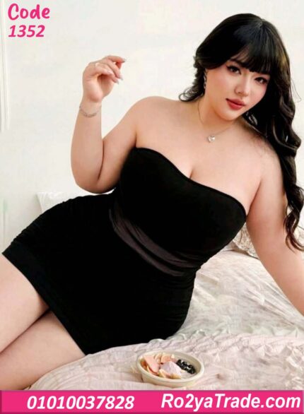 لانجري أسود بيج سايز