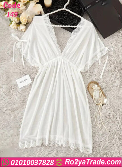 لانجري أبيض دانتيل كود 149