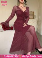 لانجري طويل كم شفاف 1934