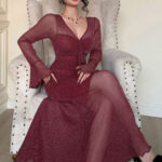 لانجري طويل كم شفاف 1934