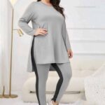 ترنج حريمي شتوي بيج سايز رمادي