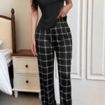 بيجامة نسائية صيفي كاروهات