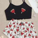 بيجامة هوت شورت حريمي صيفي 2420