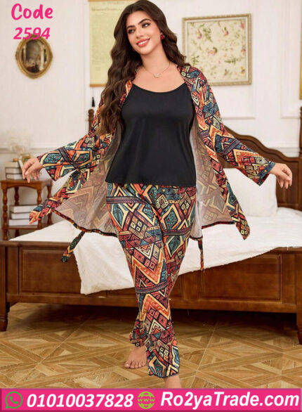 بيجامة حريمي بالروب