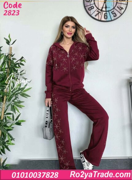 ترنج حريمي شتوي قطيفة 2823