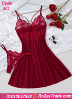 لانجري دانتيل أحمر