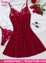 لانجري دانتيل أحمر