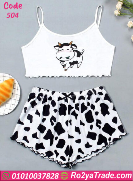 بيجامة هوت شورت حريمي صيفي 504