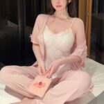 بيجامة حريمي صيفي 3 قطع 5040