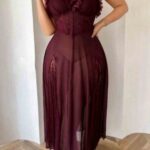 لانجري طويل دانتيل كود 506