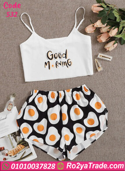 بيجامة هوت شورت حريمي صيفي 532