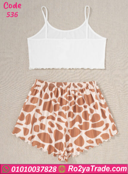 بيجامة هوت شورت حريمي صيفي 536