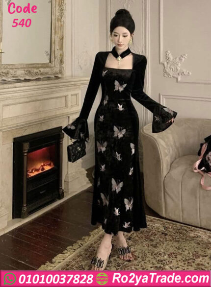 دريس شتوي طويل كود 540